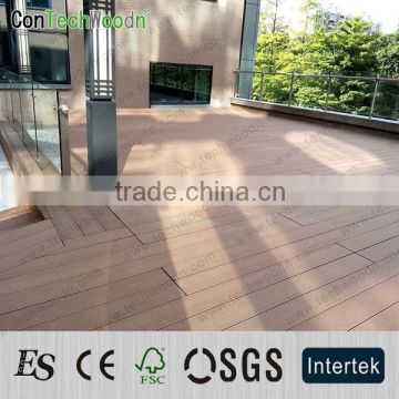 wood and plastic composite flooring China supplier