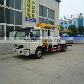 Dongfeng DLK truck with crane,3.2 ton CLW crane truck