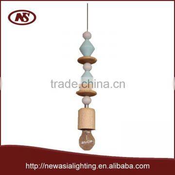 2015 new development construction of nature wood FSC CERTIFICATE best profit benefit atistic decoration wood pendant lamp