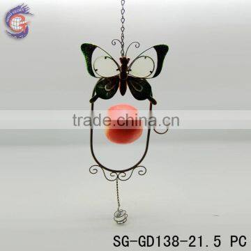 hanging decoration glow in dark metal antique bird feeder