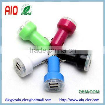 Colorful Dual USB Car Charger adaptor for iPhone iPad