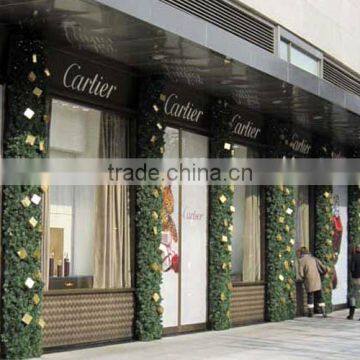 2014 christmas decorations hotal & mall front door pvc plants