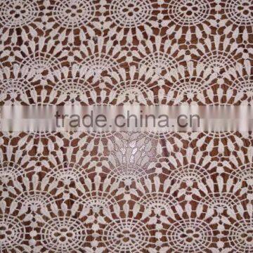 2016 Lace With Flower for Garment Accessory / Cotton Embroidery Water Soluble Full Lace Fabric photo-5