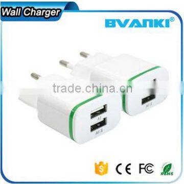 Universal 5V 2A EU AC Travel LED Light Dual USB Wall Charger for IPhone 6 6S for Samsung Galaxy S5 S6 S7 Cell Phones Adapter photo-6