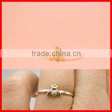 cute animal 925 silver bee ring