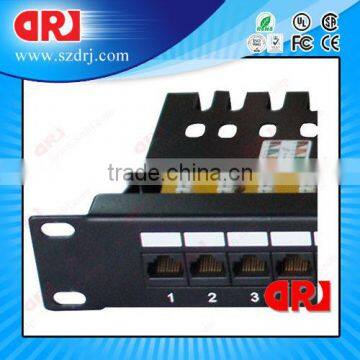 19" Rack Mount RJ45 Cat6 24 Ports UTP Patch Panel