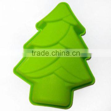 China Supplier hot sale Food Grade christmas tree shaped silicone baking cake moulds