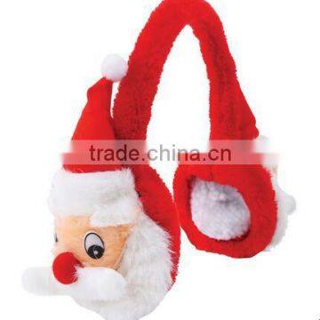 Plush christmas Earmuff/plush earmuff for kids/plush santa earmuff