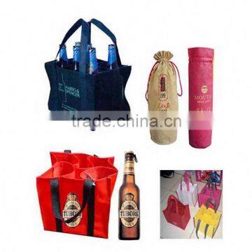 Pp Non Woven Wine Bottle Bag 4 Wine Cooler Bag