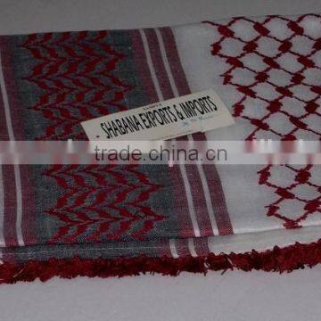 100% cotton military arafat multicolor woven scarf