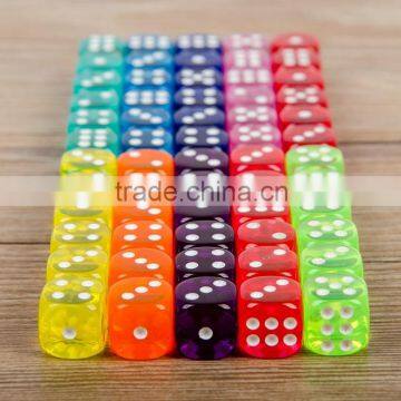 14MM Rounded Transparent Dice/10 Kinds of Color Fine Small Children Gifts Toys/14# Top Grade Dice Game Quality Choice photo-1