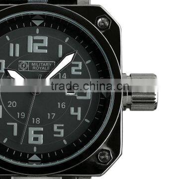 MR074 Mens Military Royal Square Black Nylon Strap Quartz Watch Custom Men Watch photo-4