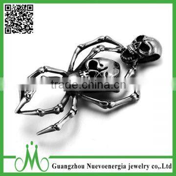 316L stainless steel cremation jewelry double skull necklace cremation skull pendant                        
                                                                                Supplier's Choice