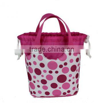 insulated drawstring lunch food bag cooler bag with logo