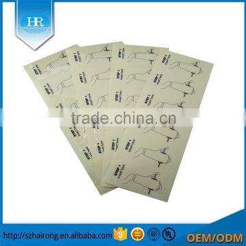 High quality strong adhesive transparent vinyl sticker with film cover