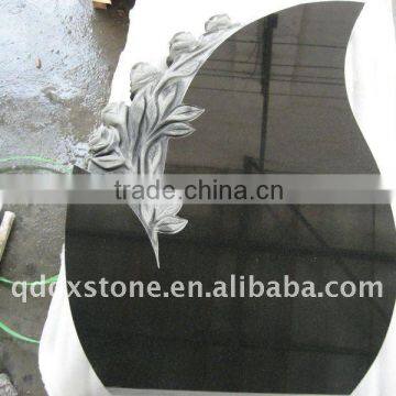 shanxi black granite tombstone