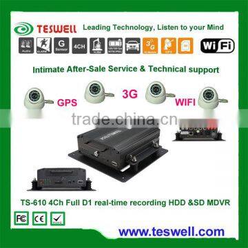 4CH D1 HDD vehicle mobile DVR 8ch HDD/SSD MDVR with 3G/WIFI/GPS