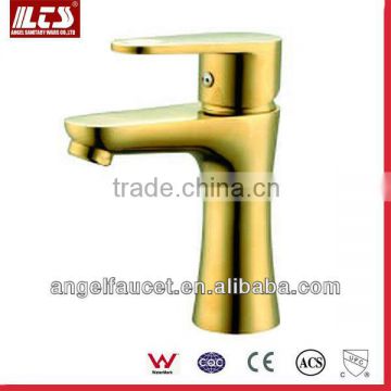 03201G Unique Gold Plating Brass Bathroom Faucet with Single Handle