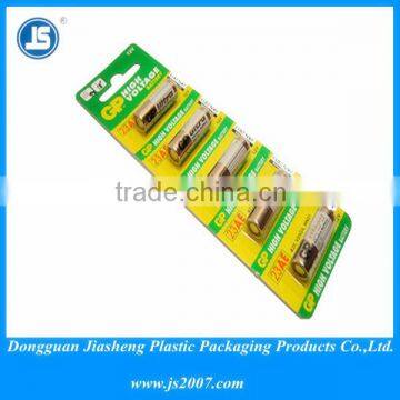 Battery blister packaging box with card made in china