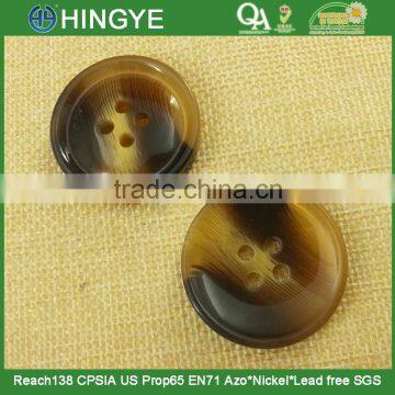 Polyester Faux horn button