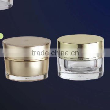 cosmetic packaging with double wall jar