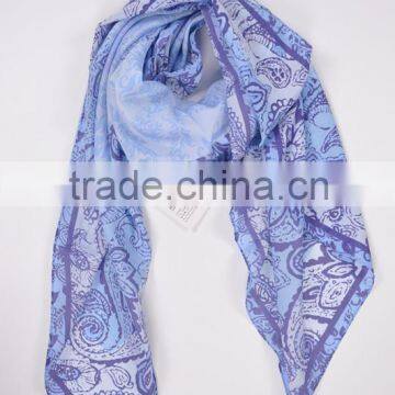 New polyester printing paisley square scarf 2016 spring