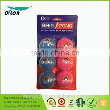 White PP beer non-hazardous pong balls