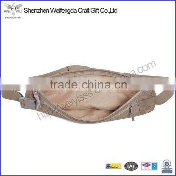 Travel rfid blocking waist money belt with zipper pocket