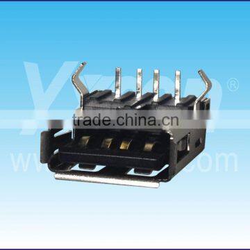 4pin A F right angle USB connector