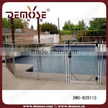 above ground swimming pools rail system with clamps glass