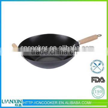 35cm non-stick carbon steel wok