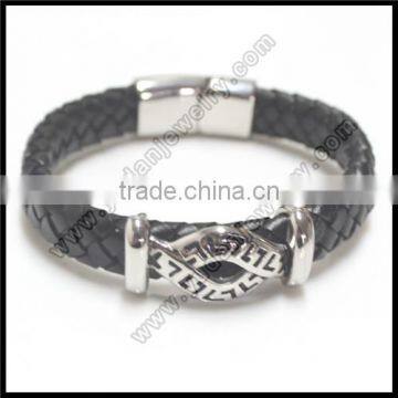 Handmade Metal Greek Leather Bracelet Wholesale