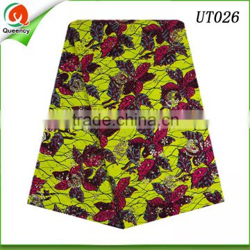 queency 2016 cheap wax print fabric guangzhou wax hollandais printed fabric on sale