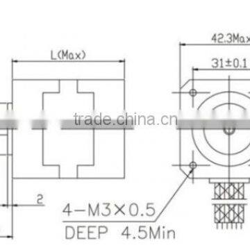 0.9degree 24V 42bygh Stepper Motor Nema 17 photo-5