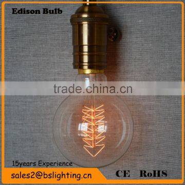 G125 Vintage Straight Filament Edison Bulb Antique decoration Bulbs