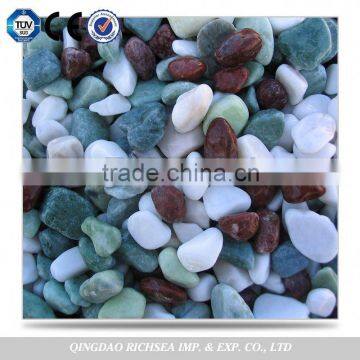Mixed Color Natural Granite Pebble Paving Stone For Garden photo-6
