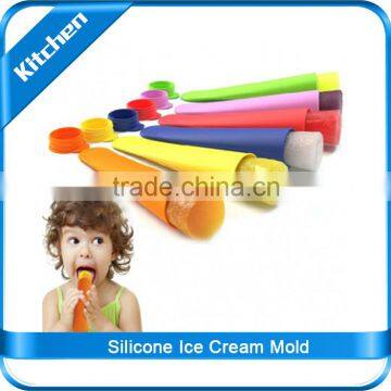 silicone ice cream mold for kitchen use / Children Ice cream making