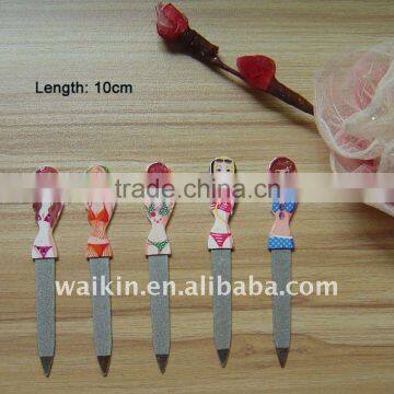 nail file with girl's design