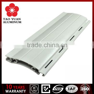 Delicate aluminum profiles for vertical rolling garage gate