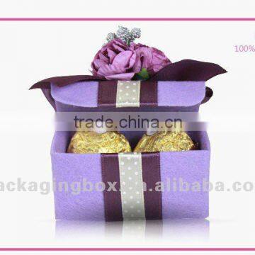 Fancy paper chocolate box with divider and beautiful design