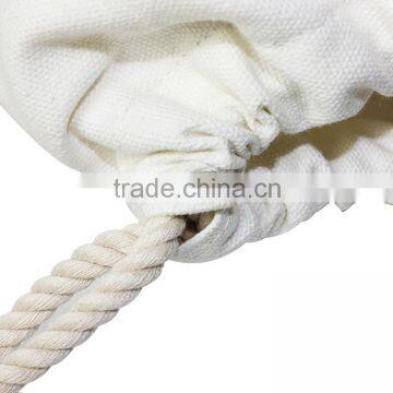 Customized Printing or Diy Dye Canvas Drawstring Backpack Bag Travel Pouch photo-4