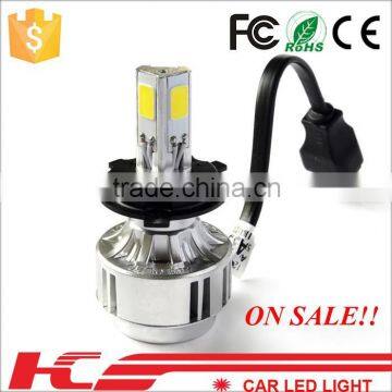 2015 Hot Sale Longer Lifespan 3 Sides Led H4 Led Car Headlight Led Light