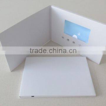 Paper Material and Business Style Custom Video Greeting Card 7inch LCD Display photo-2