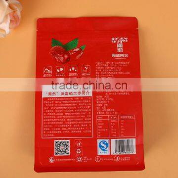 Re-sealable Craft Paper With Side Gusset Red Dates Plastic Bag photo-3