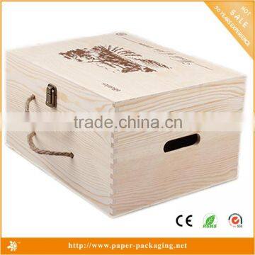 Wholesale Custom New Product Packaging 6 Bottle Wooden Wine Packaging Box With Handle photo-2