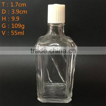 50ml glass perfume bottle with plastic cap