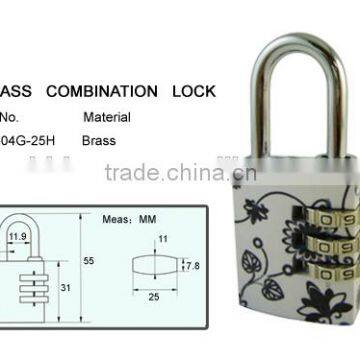 Heavy duty brass padlock locking prison lock cheap combination lock