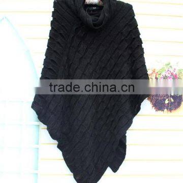 Knitted poncho mexican poncho pure cashmere poncho