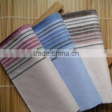 yarn-dyed cotton handkerchief