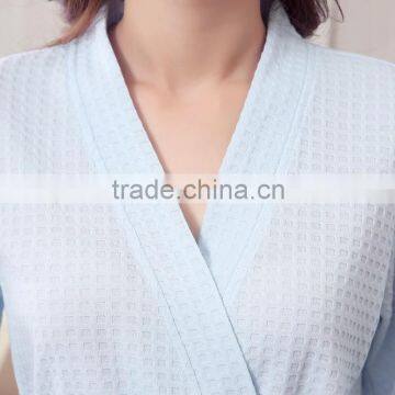 Lovers Kimono Waffle Sleepwear Bath Robe Femme Sexy Peignoir Women Dressing Gown Men Navy Long Bathrobe Thin Bridesmaid Robes photo-3